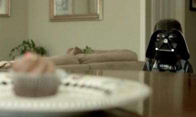 Il piccolo Darth Vader vuole il muffin