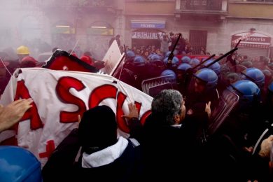Sciopero,  una giornata di cortei e scontri