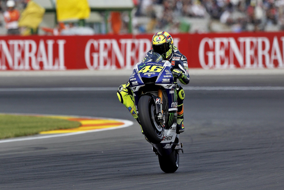 Rossi 2°: a Valencia e nel Mondiale