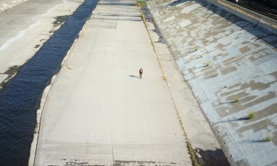 Il letto di cemento del Los Angeles River