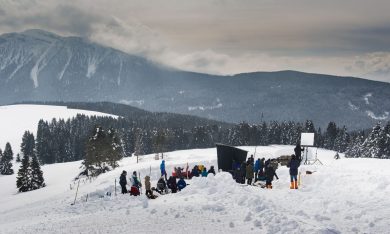 “Torneranno i prati” di Ermanno Olmi, il set sulla neve – Foto