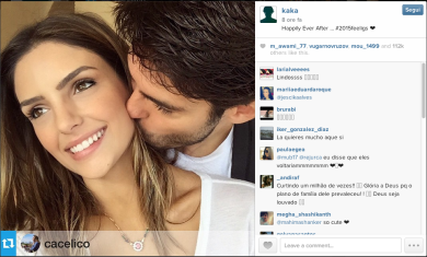 Ricardo Kakà, pace fatta con Caroline