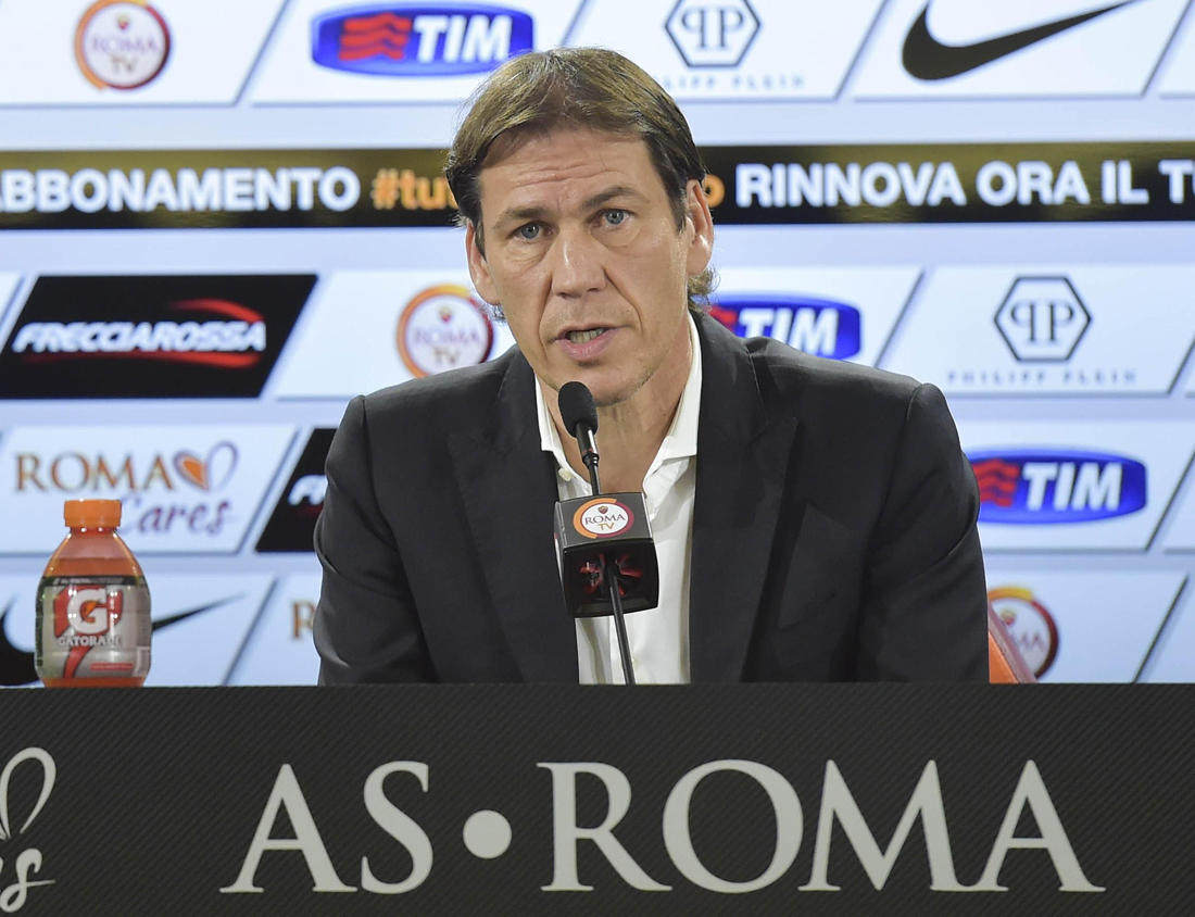 Garcia- show alla vigilia di Roma-Milan Garcia- show alla vigilia di Roma-Milan