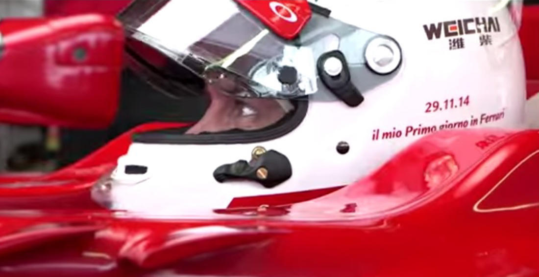 Vettel, il primo giorno in Ferrari