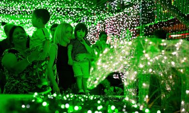Luci di Natale da record a Canberra