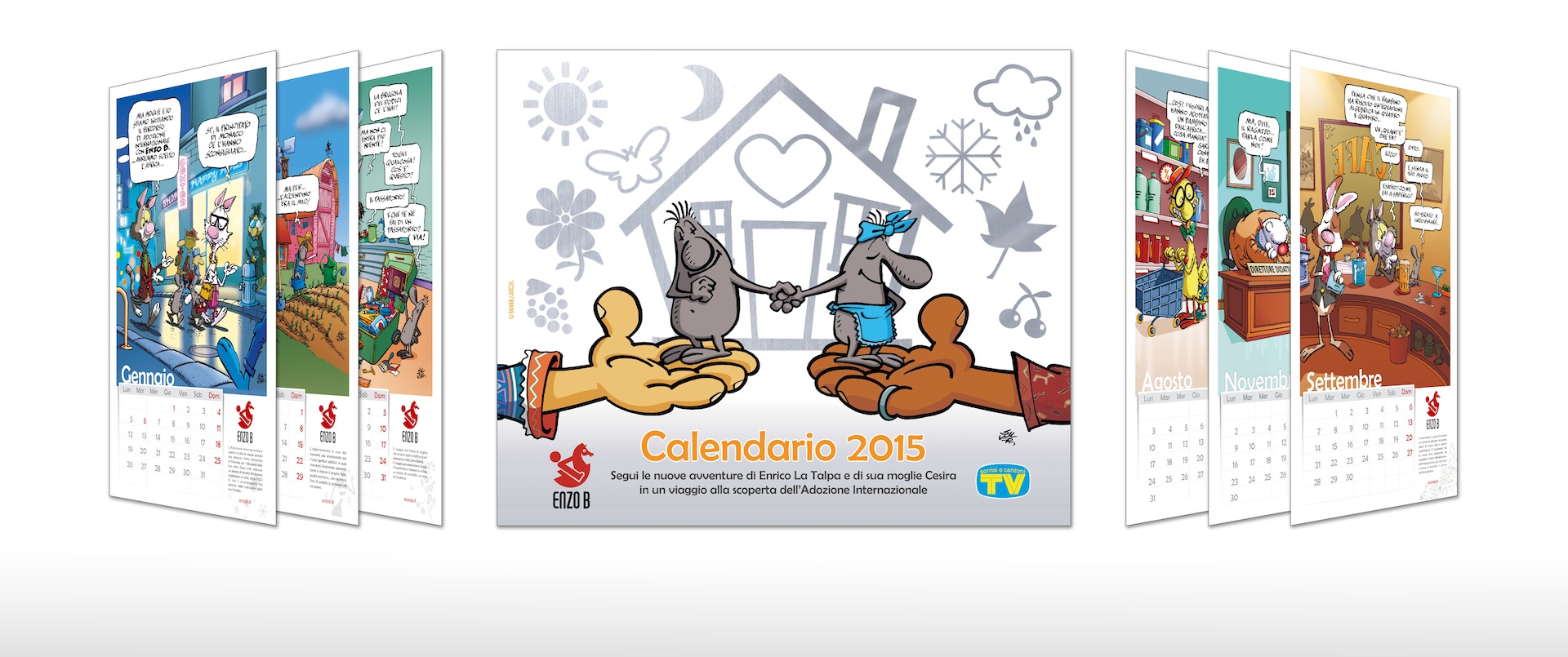 Lupo Alberto, con il calendario 2015 promuove l’adozione internazionale Lupo Alberto, con il calendario 2015 promuove l’adozione internazionale