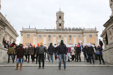 Pussy Riot: le foto del flash mob in Campidoglio