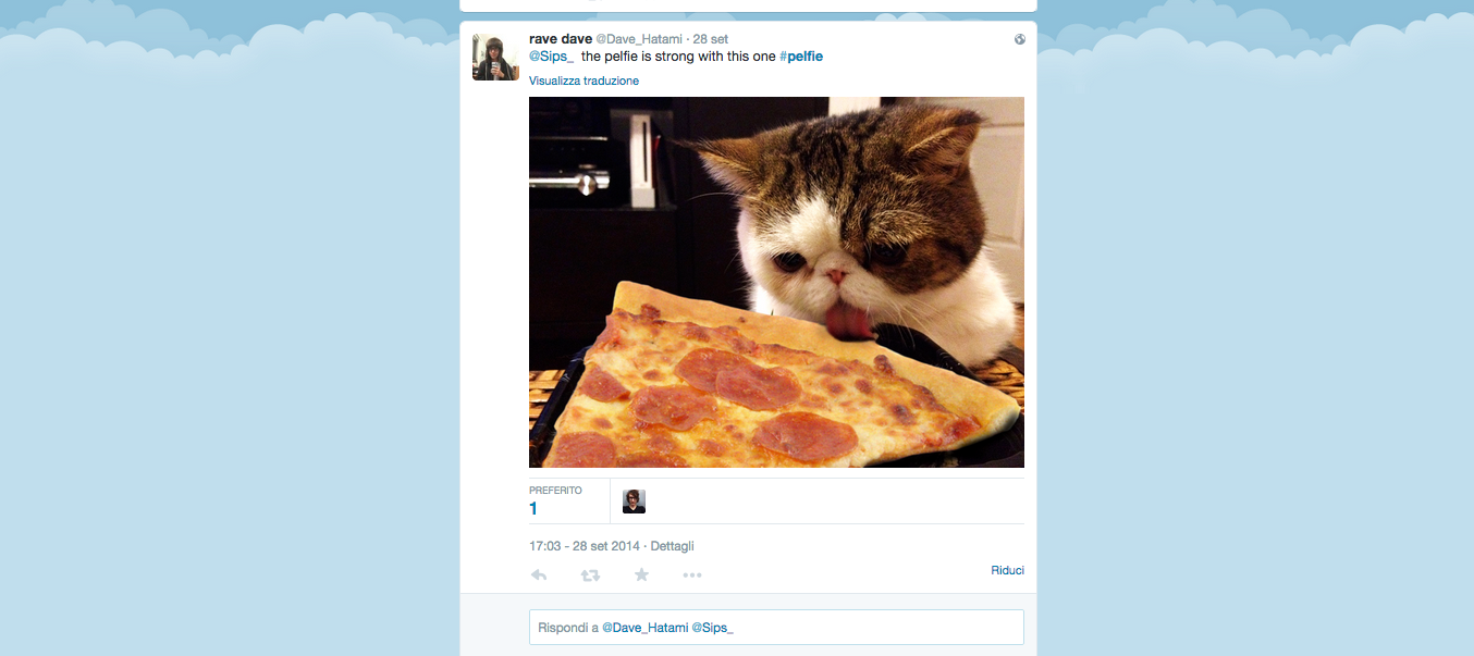 #Pelfie: un hashtag per due