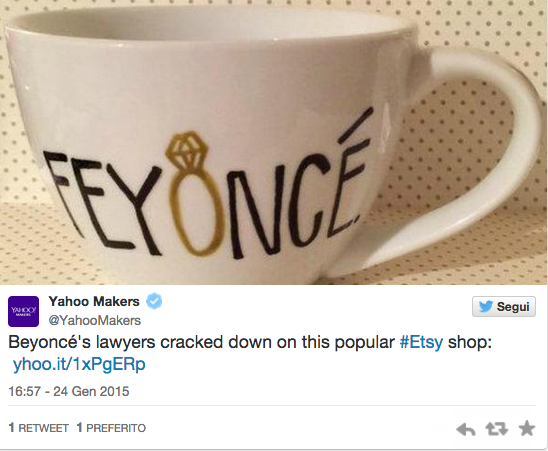 Beyoncè e la tazzina impertinente