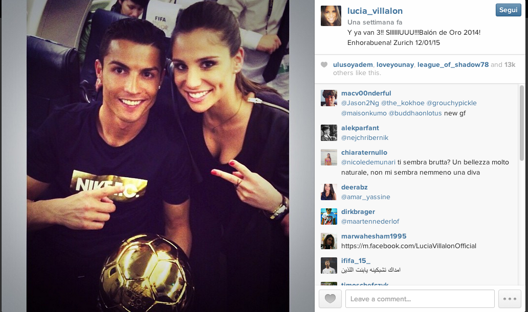 Cristiano Ronaldo: tutte le donne del goleador Cristiano Ronaldo: tutte le donne del goleador