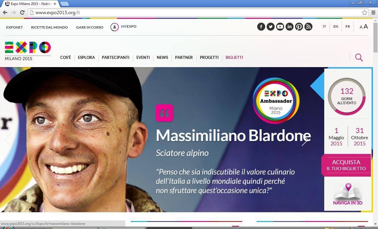 Il mio ruolo da Ambassador Expo Milano 2015 Il mio ruolo da Ambassador Expo Milano 2015