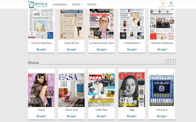 È online la più grande Edicola Italiana