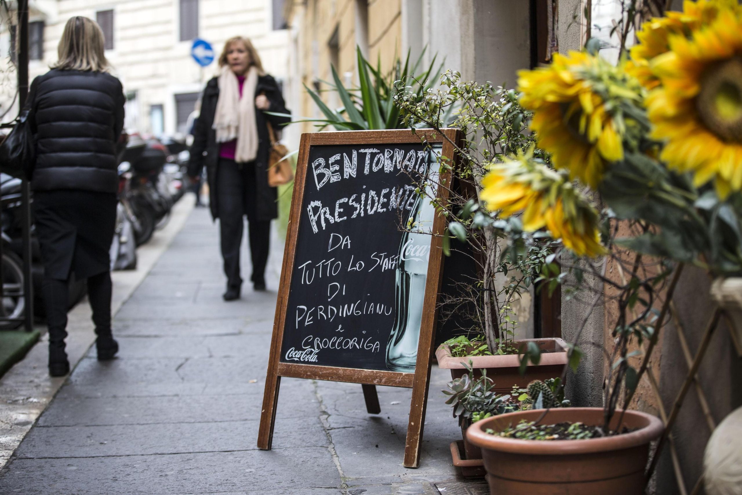 Così il Rione Monti ha accolto Giorgio Napolitano Così il Rione Monti ha accolto Giorgio Napolitano