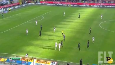 Mancini colpito da una pallonata