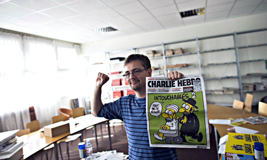 Ricordo di Charb, il direttore di Charlie Hebdo