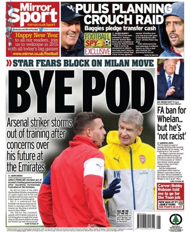 Podolski, guerra all’Arsenal per avere l’Inter