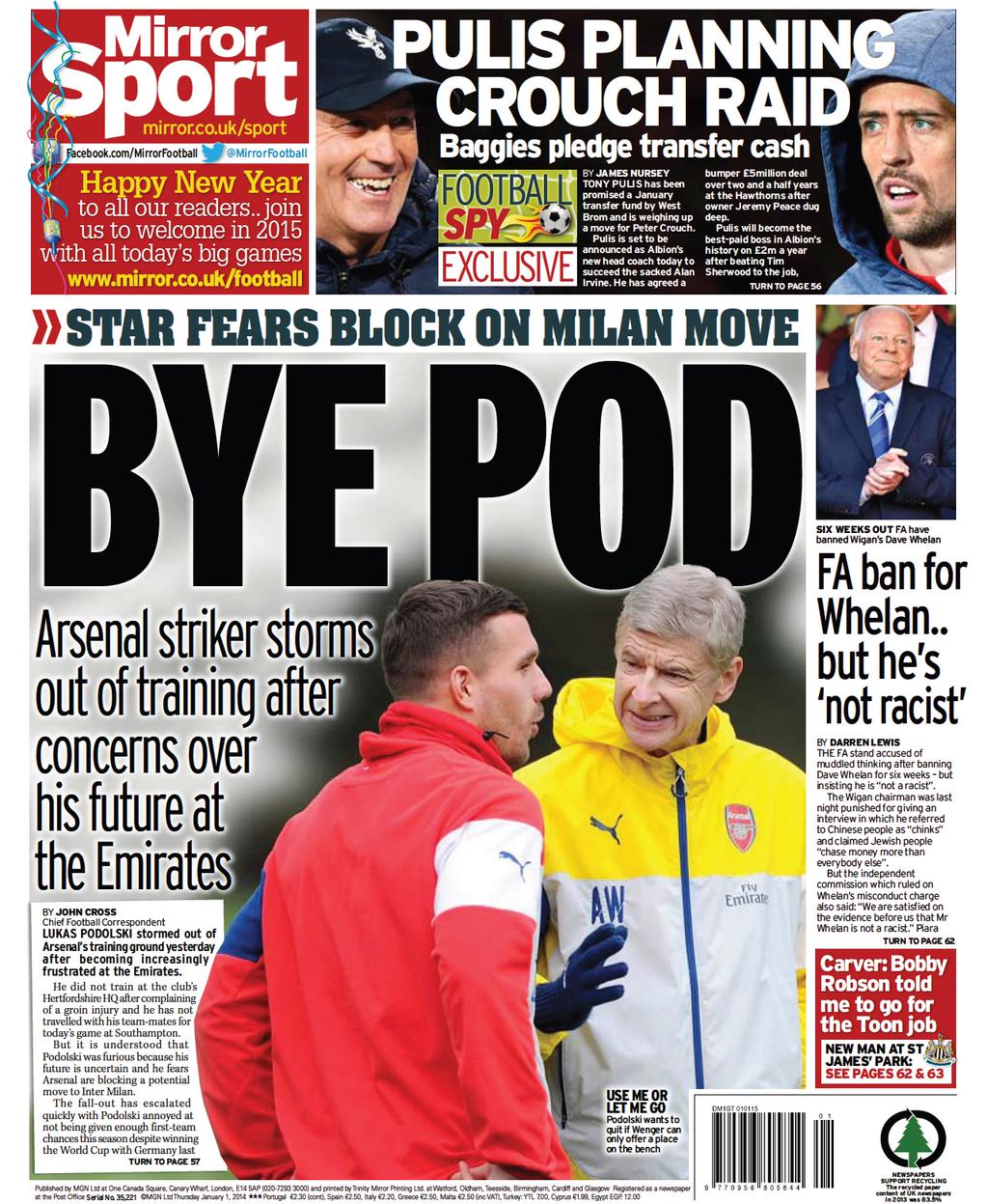 Podolski, guerra all’Arsenal per avere l’Inter Podolski, guerra all’Arsenal per avere l’Inter