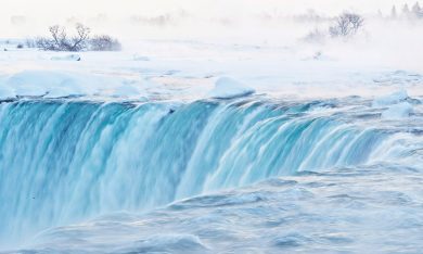 Le cascate del Niagara ghiacciate