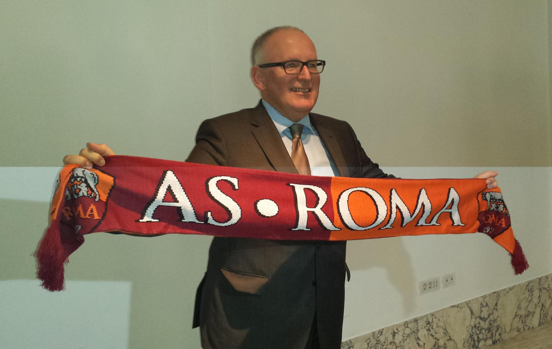 Timmermans e la Roma: tifo senza confini