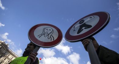 Vigili in sciopero a Roma: le foto