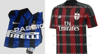 Le maglie di Inter e Milan per la stagione 2015/2016