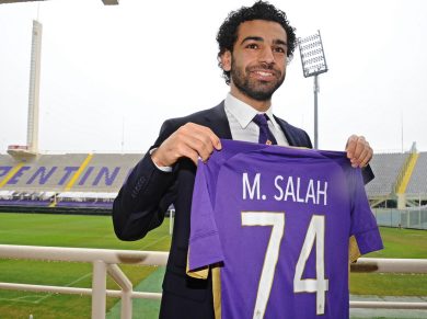 Fiorentina: Salah sceglie il 74 in memoria delle vittime di Port Said