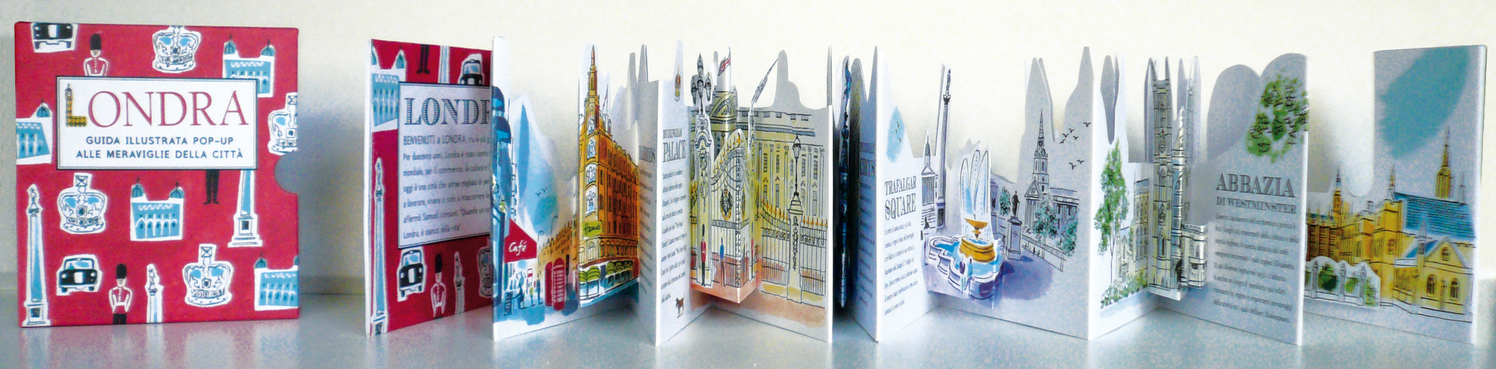 Guide illustrate pop-up per bambini in viaggio