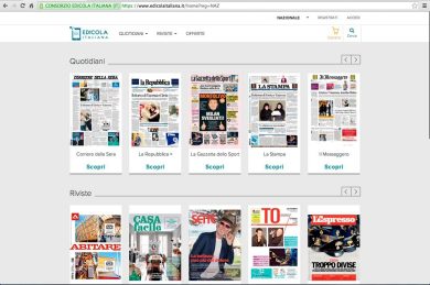 Edicola Italiana, the innovative platform to access Italian newspapers