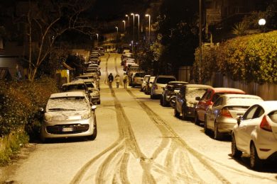 Maltempo, le foto di Roma imbiancata