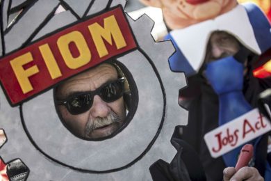 La Fiom manifesta a Roma: le foto