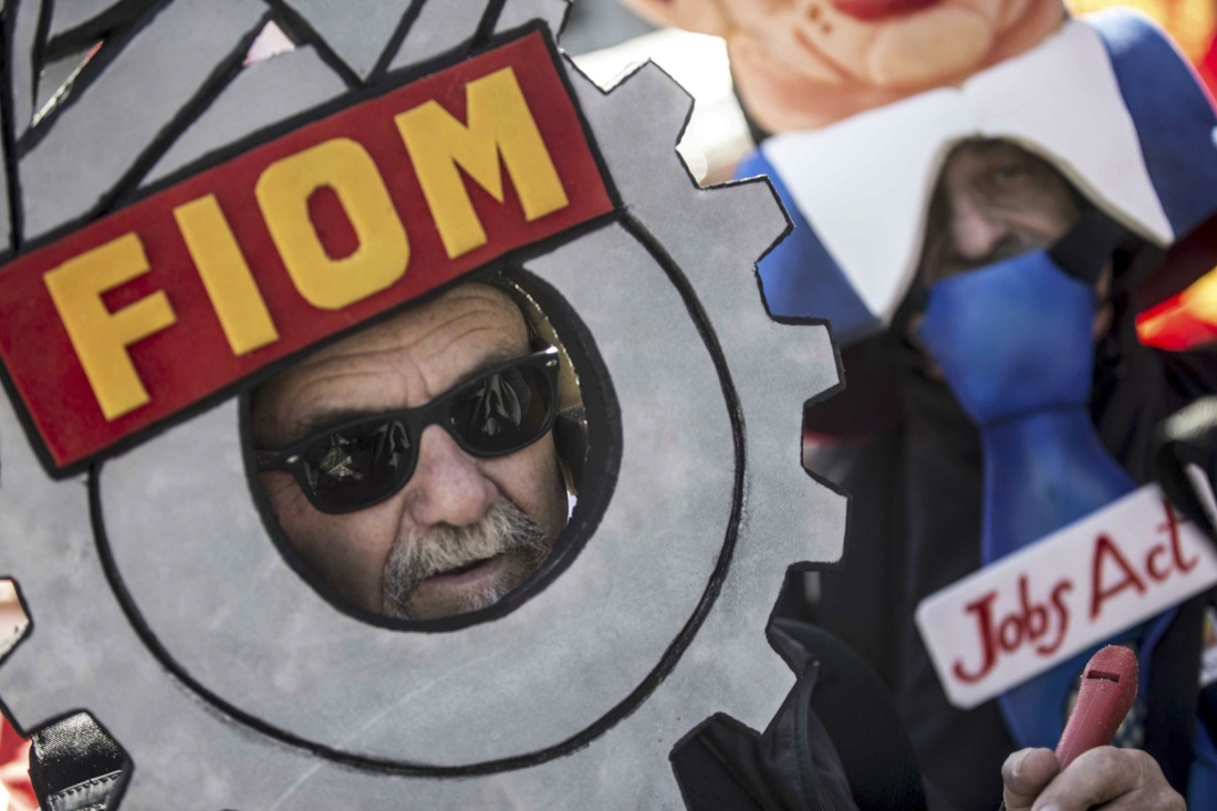 La Fiom manifesta a Roma: le foto