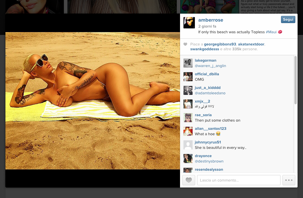 Amber Rose sulla scia di Kim Kardashian