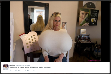 Sedici chili di protesi per un seno da guinness