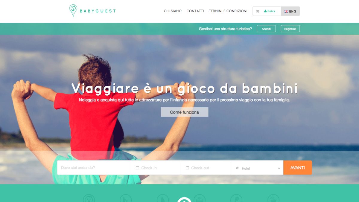 Babyguest, la startup per chi viaggia con bambini