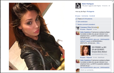 Belén Rodriguez: serata con le amiche per dimenticare la crisi