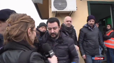 Salvini al Cara di Mineo