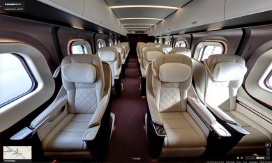 Google Street View sul “treno proiettile” in Giappone