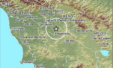 Terremoto in Toscana, paura ma niente danni