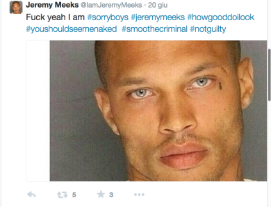 Jeremy Meeks, il bandito che farà il modello