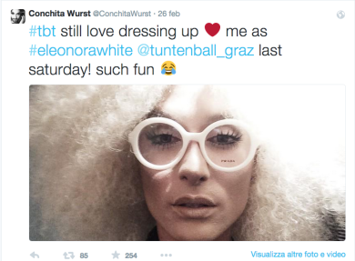 Il nuovo look di Conchita Wurst: bionda e senza barba