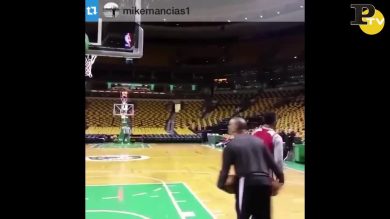 Lebron James: incredibile canestro con una mano da fondocampo