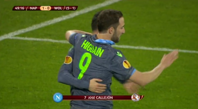 Europa League: Napoli-Wolfsburg 2-2