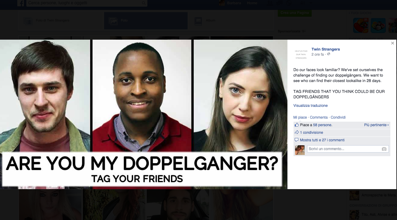 Da qualche parte nel mondo tutti abbiamo un sosia Da qualche parte nel mondo tutti abbiamo un sosia