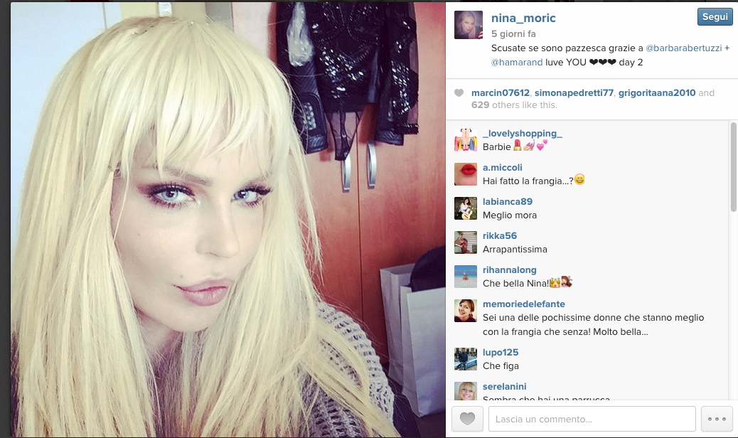 Nina Moric ha tentato il suicidio Nina Moric ha tentato il suicidio