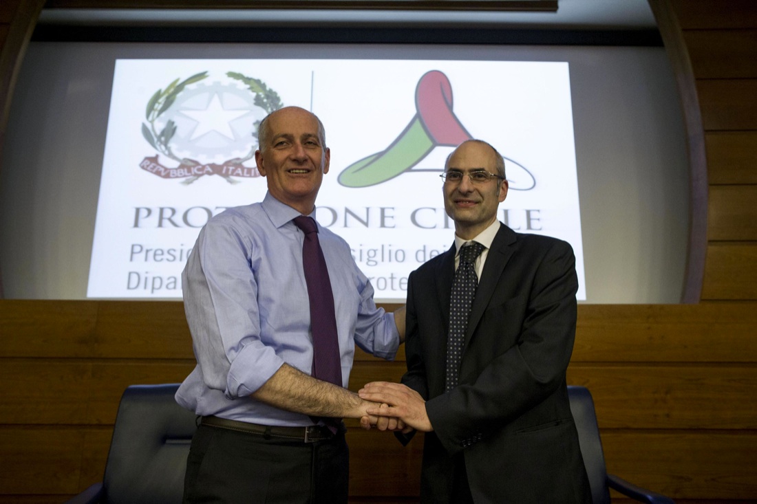 Gabrielli prefetto, Curcio alla Protezione Civile