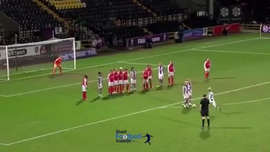 Calcio: lo schema su punizione del Notts County