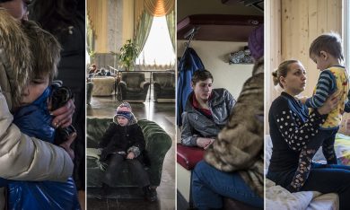 Ucraina, “senza città” in fuga dalla guerra