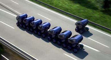 Ecco l’auto che si unisce a “trenino” (e si rimpicciolisce)