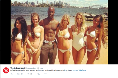 Modello in Australia, latitante in Inghilterra