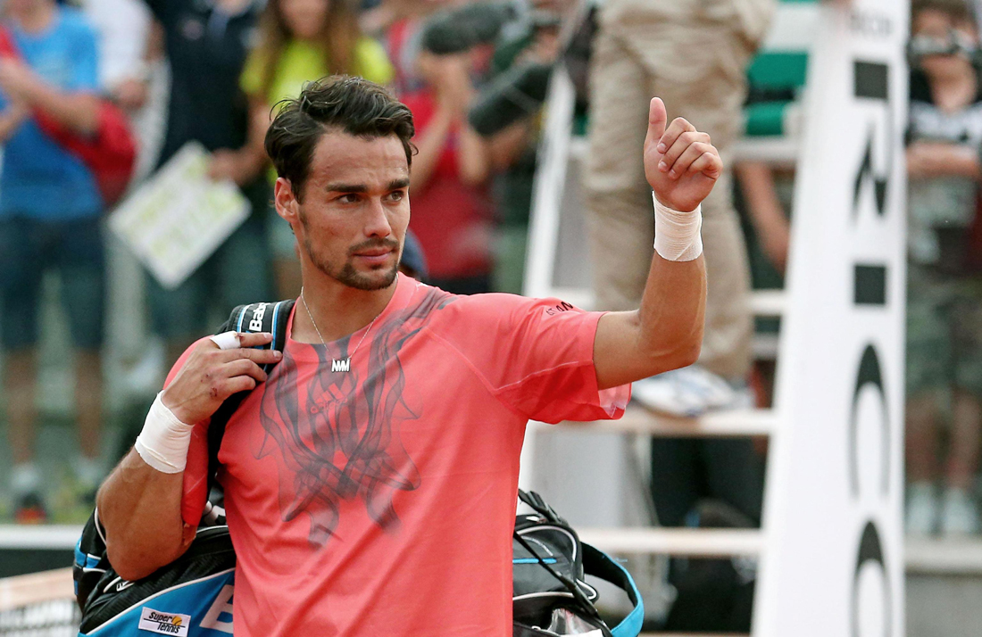 Tennis: Fognini esce (a testa alta) dagli Internazionali